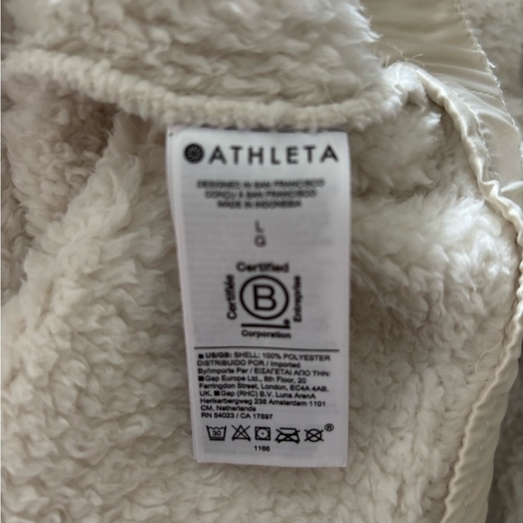 Cozy Cream Sherpa Pullover by Athleta Size Large - Picture 7 of 7